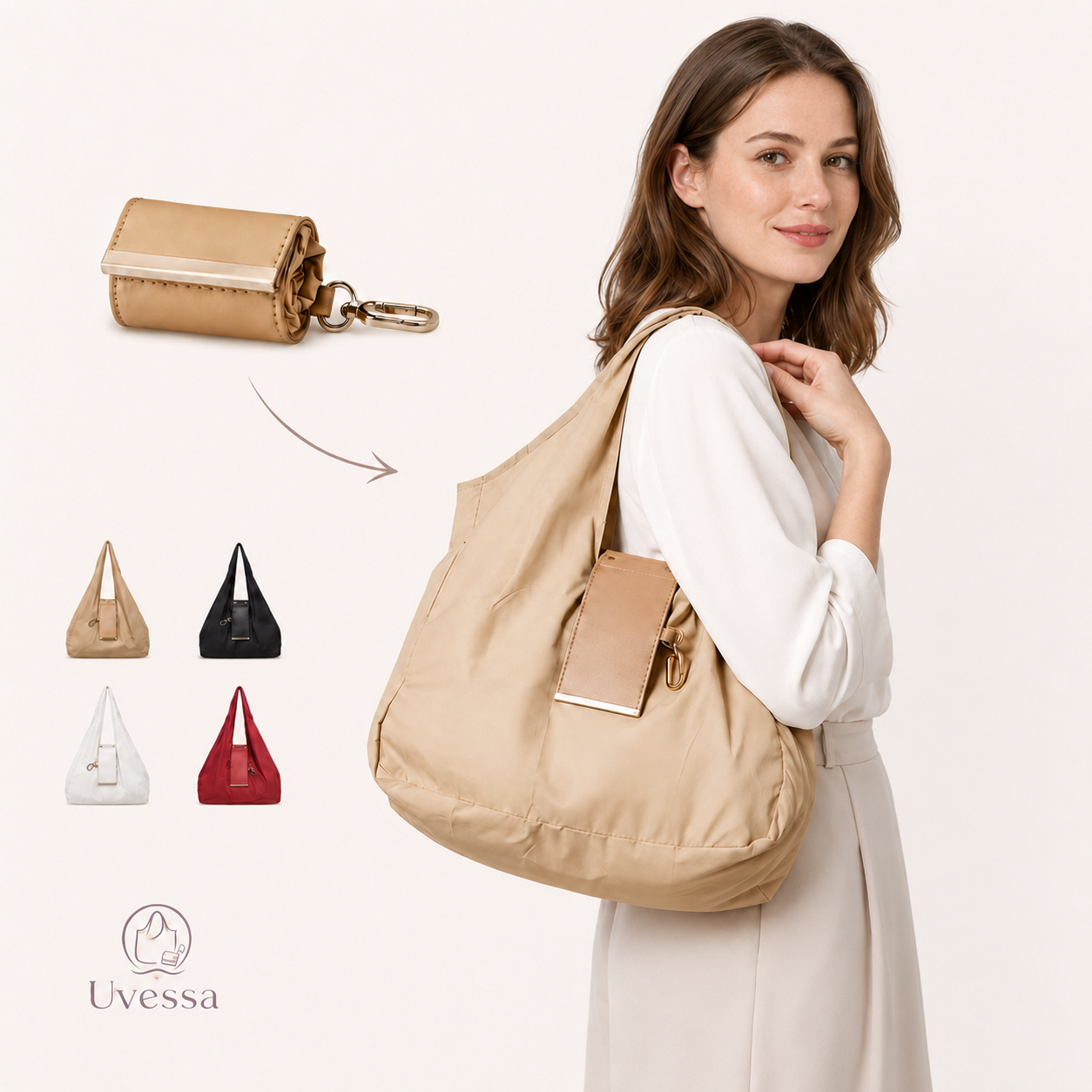 Uvessa™ Pocket Tote | Faltbare Tasche